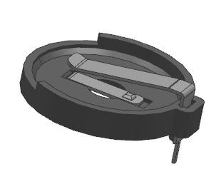 CR2450 লিথিয়াম কয়েন সেল হোল্ডার ডিআইপি/টিএইচএম